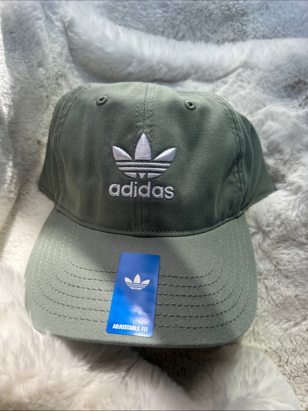 adidas Olive Green Trefoil Baseball Cap